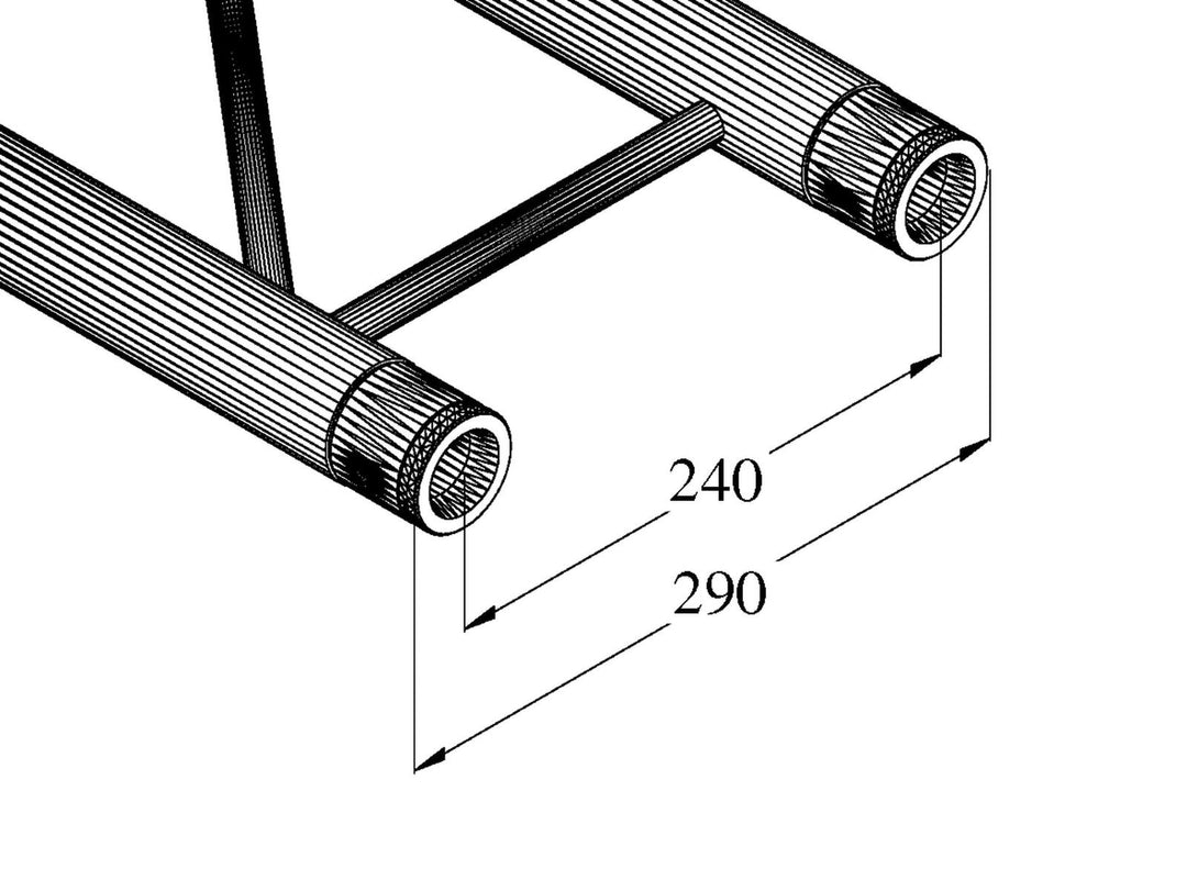 ALUTRUSS BILOCK BQ2-210 2-suuntainen ristipalkki