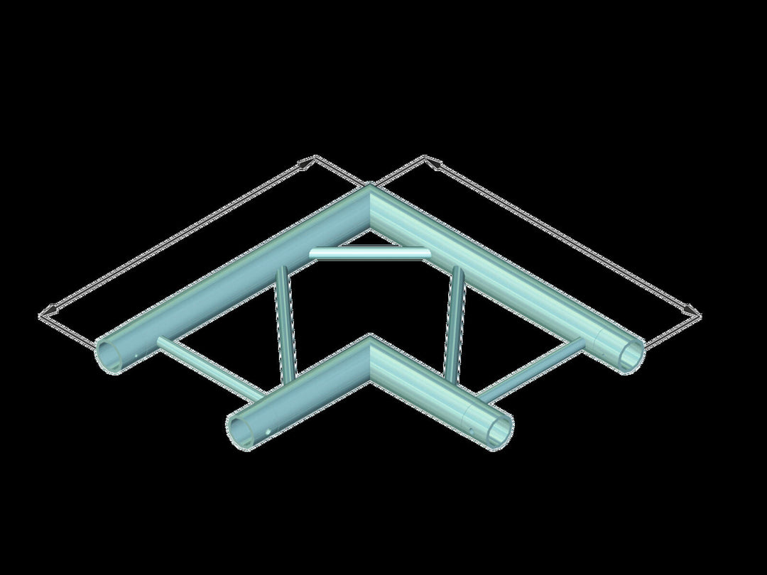 ALUTRUSS BILOCK BQ2-PAC21H 2-tieinen Kulma 90°