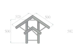 ALUTRUSS BILOCK BQ2-PAL31H 3-way Kulma 90°