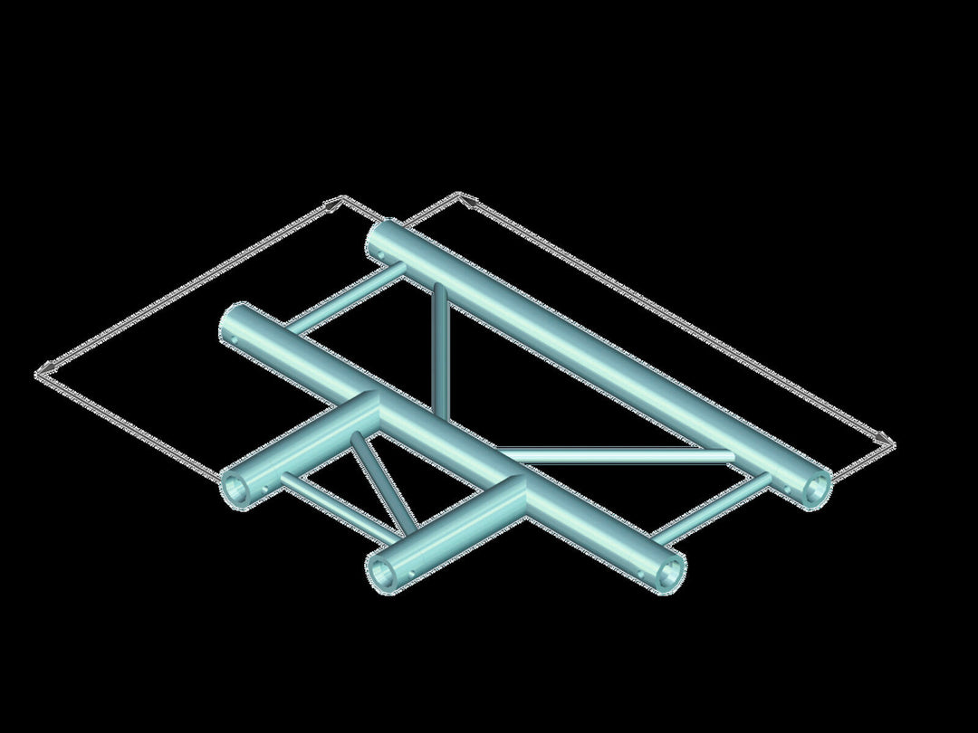 ALUTRUSS BILOCK BQ2-PAT35H 3-suuntainen T-kappale 90°