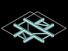ALUTRUSS BILOCK BQ2-PAC41H 4-tieinen ristikappale