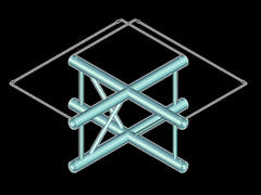 ALUTRUSS BILOCK BQ2-PAC41V 4-tieinen ristikappale