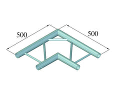 ALUTRUSS BILOCK BQ2-SPAC21H 2-tie kulma 90° bk