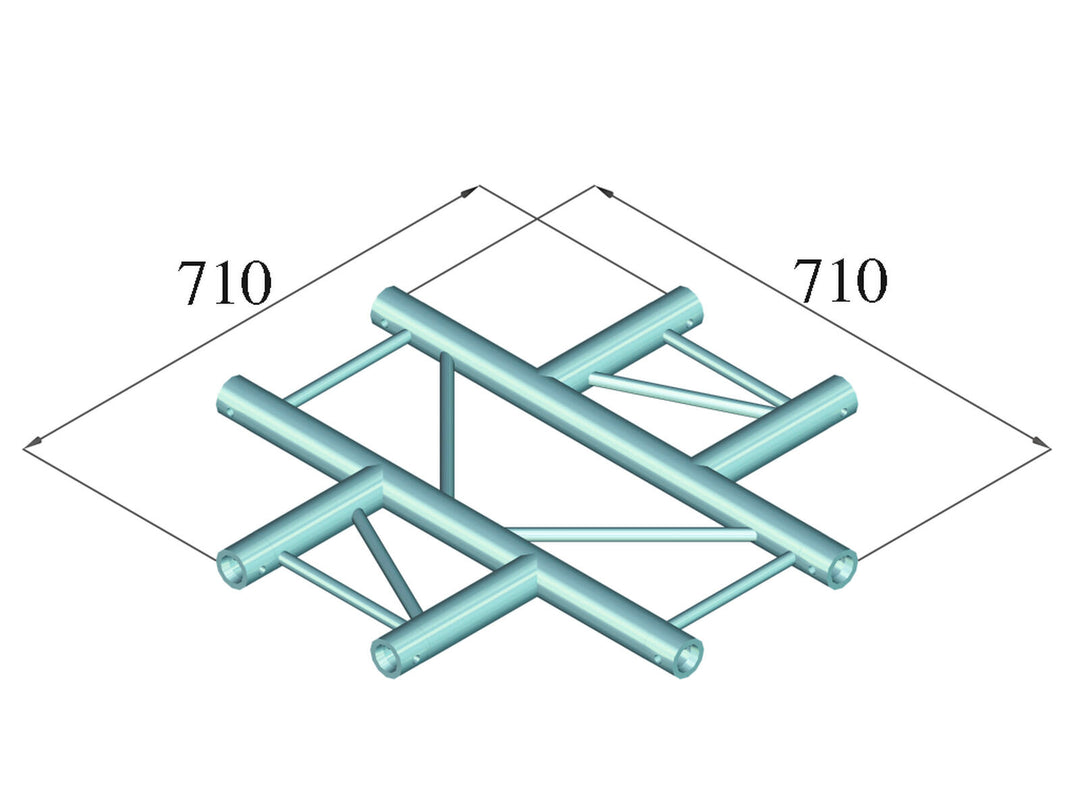 ALUTRUSS BILOCK BQ2-SPAC41H 4-tie risteysosa bk