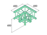 Alutruss DECOLOCK DQ4-PAL30 3-suuntainen kulma (90¡)