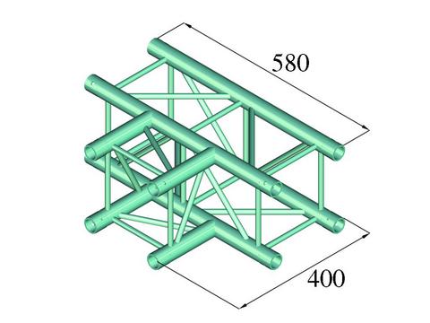 Alutruss DECOLOCK DQ4-PAT35 3-suuntainen T-kappale (90¡)