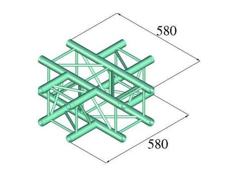 Alutruss DECOLOCK DQ4-PAC41 4-suuntainen ristikappale