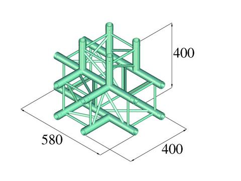 Alutruss DECOLOCK DQ4-PAT42 4-suuntainen T-kappale