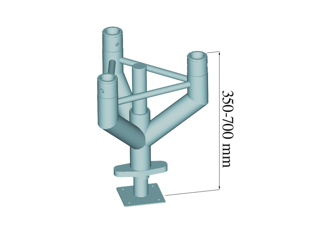ALUTRUSS TRILOCK -tasausjalusta TNF-300