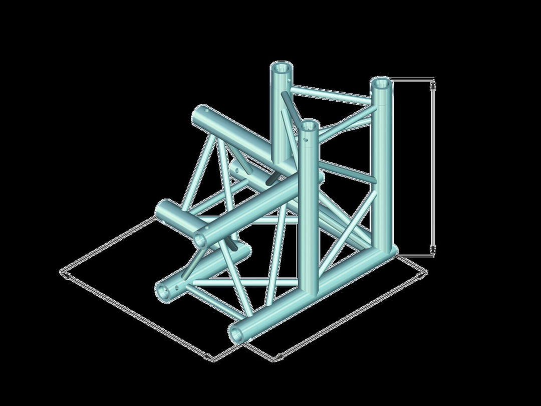 ALUTRUSS TRILOCK E-GL33 C-34 3-suuntainen kulma