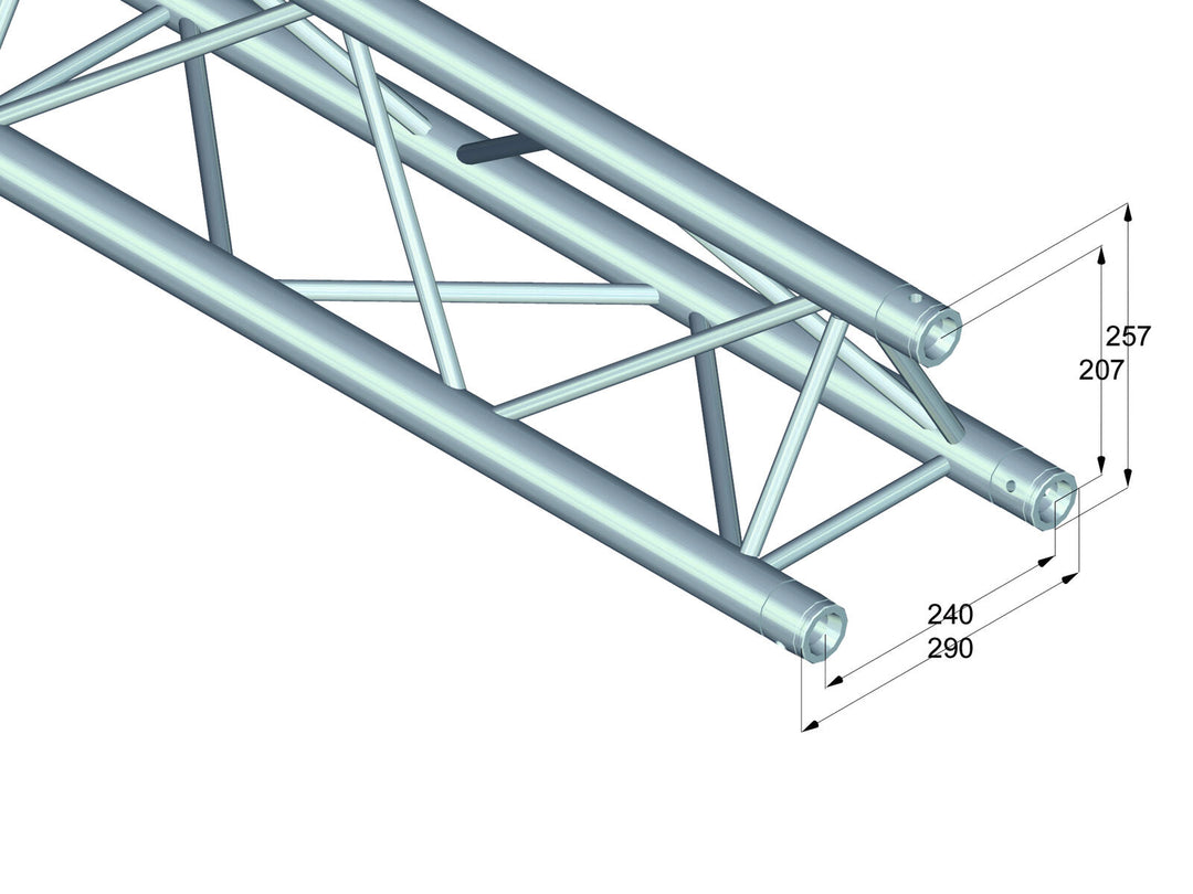 ALUTRUSS TRILOCK 6082-5000 3-suuntainen ristipalkki