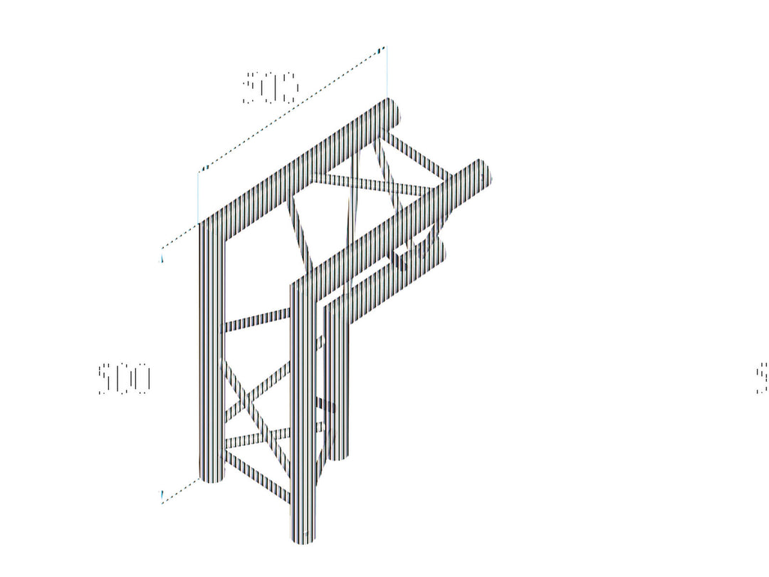 ALUTRUSS TRILOCK 6082AC-25 2-suuntainen kulma 90° \/