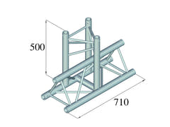 ALUTRUSS TRILOCK 6082AT-35 3-tieinen T-Piece