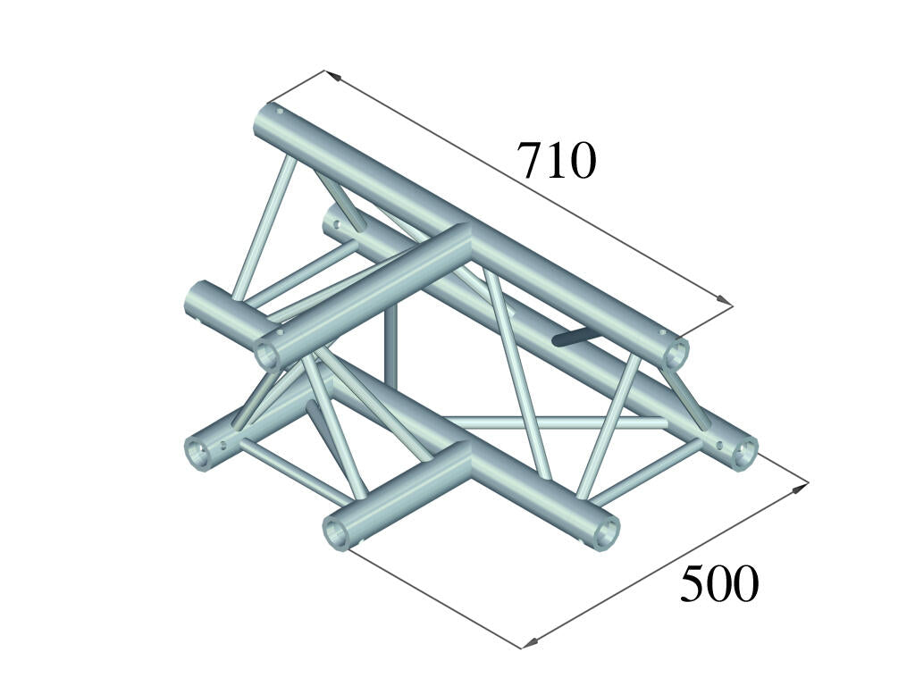 ALUTRUSS TRILOCK 6082AT-36 3-suuntainen T-kappale