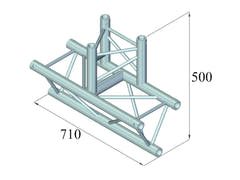 ALUTRUSS TRILOCK 6082AT-38 3-tie T-liitin