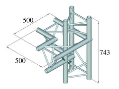 ALUTRUSS TRILOCK 6082AC-44 4-tie Osa \/ vasen