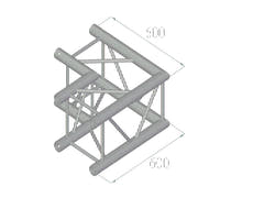 ALUTRUSS QUADLOCK TQ390-QQC21 2-suuntainen kulma 90°