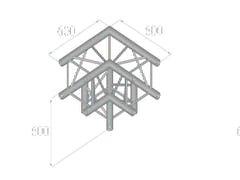 ALUTRUSS QUADLOCK TQ390-QQL30 3-tie kulma 90°