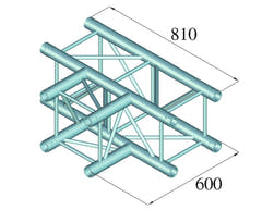 ALUTRUSS QUADLOCK TQ390-QQT35 3-suuntainen T-kappale