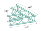 Alutruss QUADLOCK 6082C-20 2-suuntainen kulma (60°)