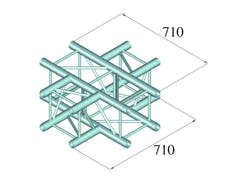 Alutruss QUADLOCK 6082C-41 4-tie Ristikkokappale
