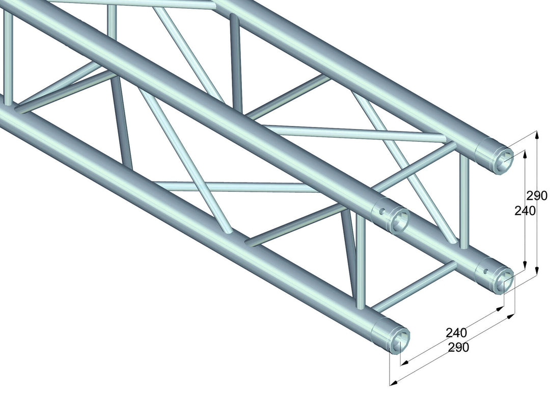 ALUTRUSS QUADLOCK QL-ET34-290 4-suuntainen poikkipalkki