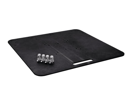 ALUTRUSS Base Plate 80x80 Musta, 28,60kg.