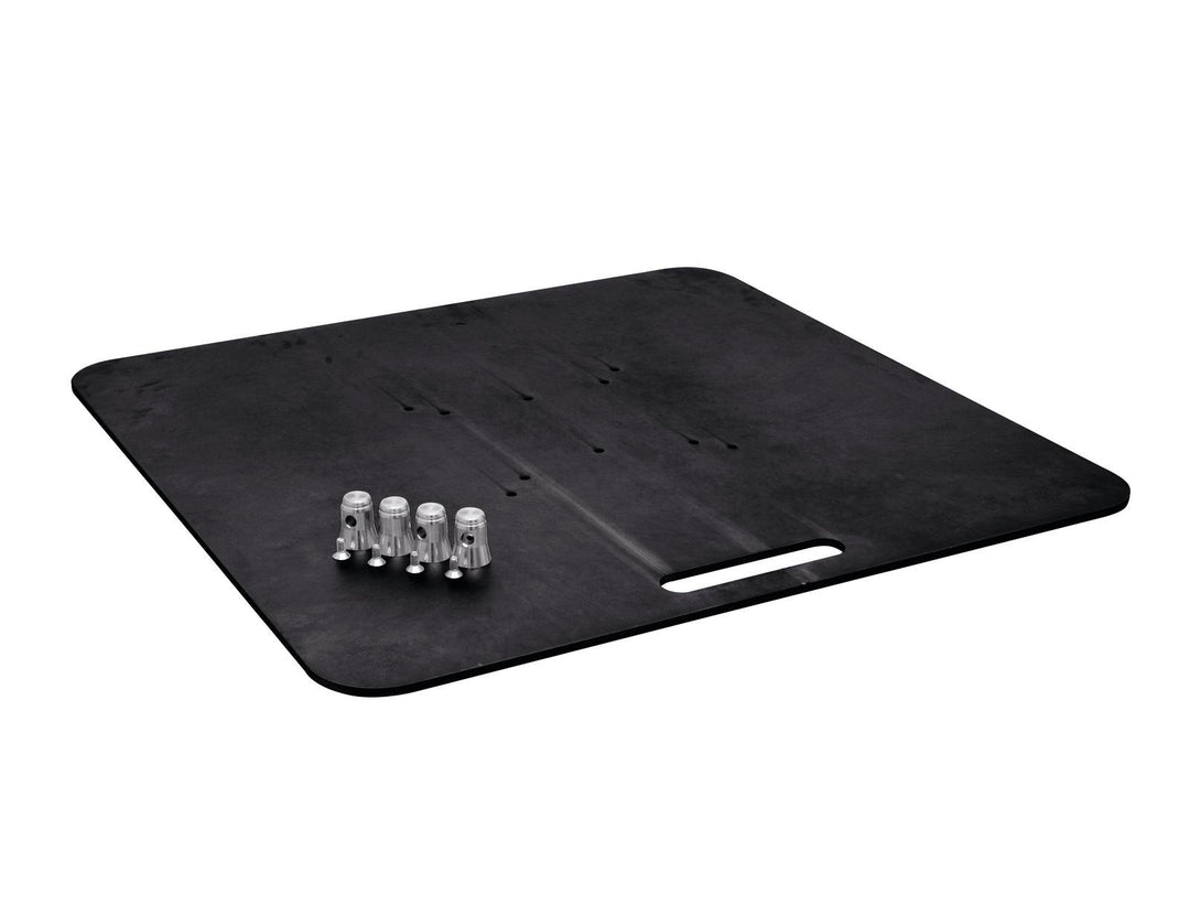 ALUTRUSS Base Plate 80x80 Musta, 28,60kg.