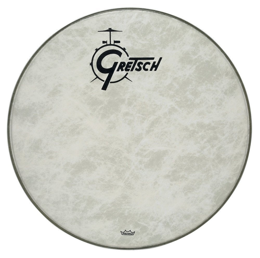 Gretsch Fiberskyn -resonanssikalvo 24" bassorummulle, logo keskellä