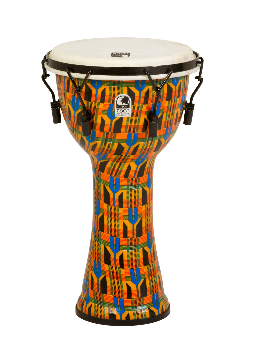 Toca Djembe Freestyle mekaanisesti viritettävä - Kente-kangas (SFDMX-10K)