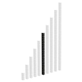 Adam Hall 61535 B Raskas telineen kisko (musta)