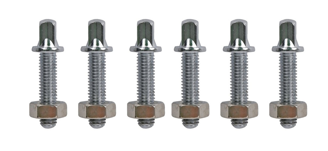 Latin Pundistussoittimet Tension rods Compact Congas & Bongos - LP825 LP826 LP828 - Chrome , 6 pieces (LP825T)