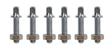 Latin Percussion Tension rods Compact Congas & Bongos - LP825 LP826 LP828 - Chrome , 6 pieces (LP825T)