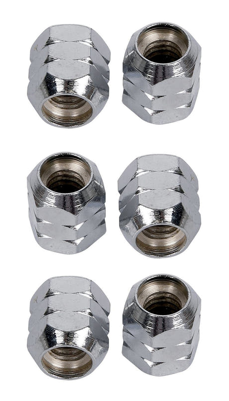 LP952 Super Nuts 5/16" mutterit, kromi, 6 kpl