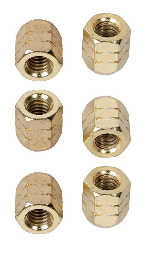 LP952B Super Nuts 5/16" -mutterit, kullanväriset, 6 kpl