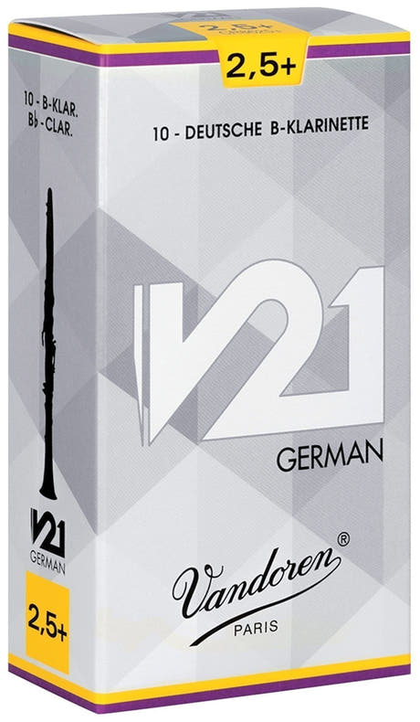Vandoren German V21 -lehdet Bb-klarinetille, vahvuus 3 1/2, 10 kpl