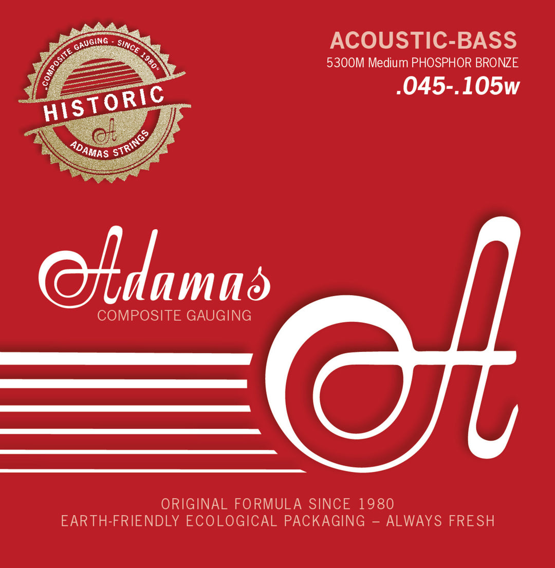 Adamas kielet akustiseen bassoon Phosphor Bronze – 4-kielinen setti (5300M)