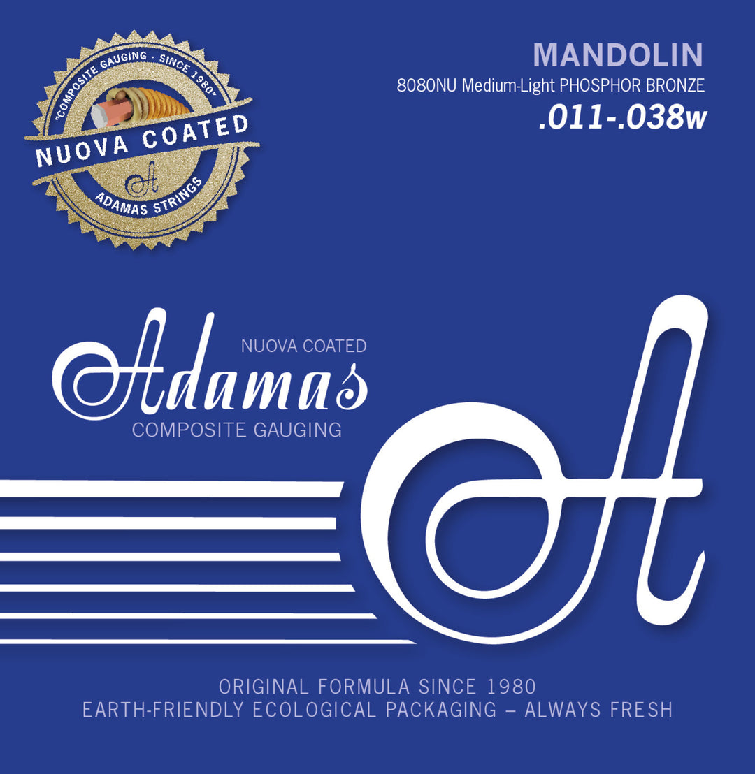Adamas Kielet mandoliinille Nuova coated - Med.-Light .011 (8080NU)