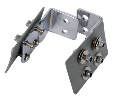 Latin Pundistussoittimet Mount bracket Timbales for LP + Tito Puente shells + LP980 - LP981 LP981A LP982 stands - 2-Hole, Chrome (LP984)