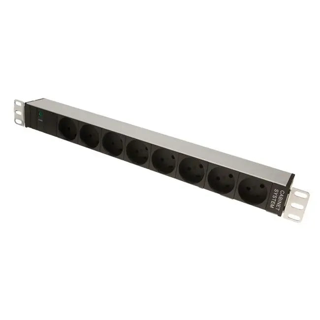 Virtakisko m. Maadoitus (DK, 19" Rack)