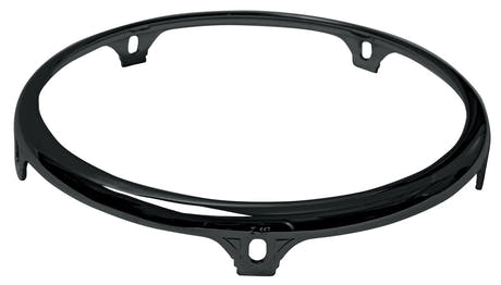 Latin Pundistussoittimet Hooped Conga Comfort Curve II - Z Series (Extended Collar) Black Mirror - 11" Quinto | 5 hole (LP772C)