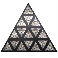LIGHT4ME TRIANGIS LED valotehoste 64x2W RGBA akseli