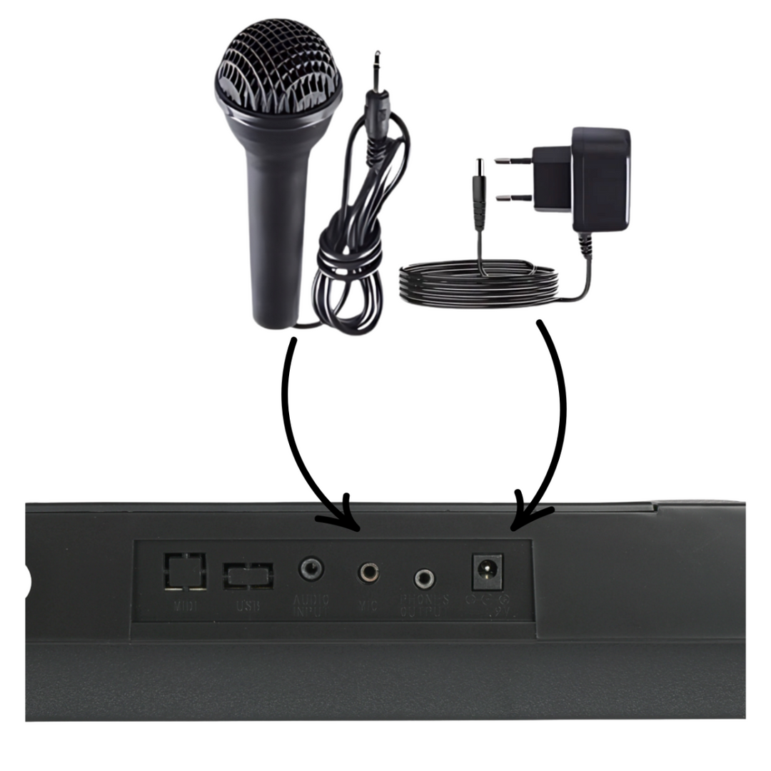 Suprimo EK611 Kosketinsoittimet 61 Tangenter, Sort