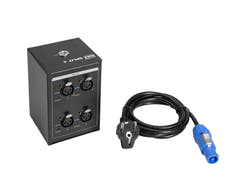 EUROLITE DMX Split 4 Mini -jakaja, 3-napainen