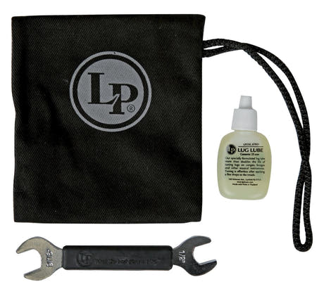 LP227E Accessory Pouch Pro, sisältää LP227A-viritysavaimen ja LP238 Lug Lube -voiteluaineen