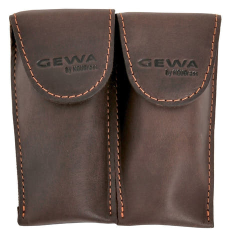 GEWA Crazy Horse Trumpet Double til 2 trompetmundstykker, brun
