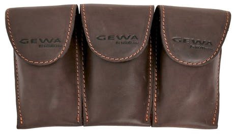 GEWA Crazy Horse Bugle Triple til 3 valdhornmundstykker, brun