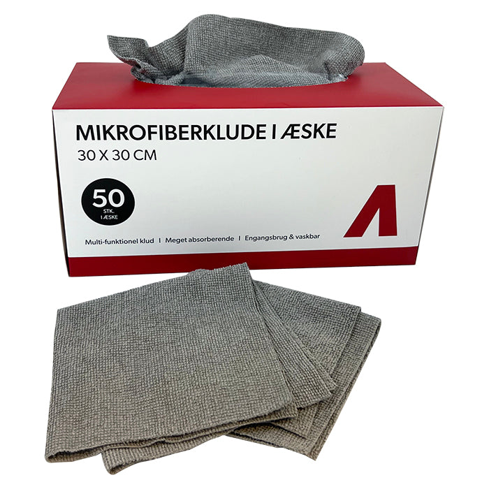 Mikrokuituliinat laatikossa, 30x30cm, 180gsm, 50 kpl