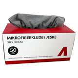 Mikrokuituliinat laatikossa, 30x30cm, 180gsm, 50 kpl