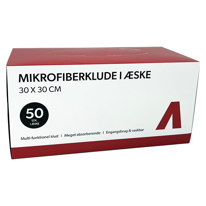 Mikrokuituliinat laatikossa, 30x30cm, 180gsm, 50 kpl